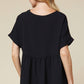 Entro - Textured Babydoll Top - Plus Size