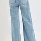 Trendsi - Risen Full Size Mid Rise Wide Jeans With Front Patch Pocket Plus Size