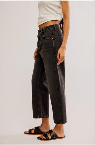 Free People - Calça Jeans Boyfriend Deep Trance Dropped