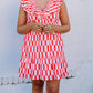 Joy Joy - Ruched V-neck Ruffles Dress