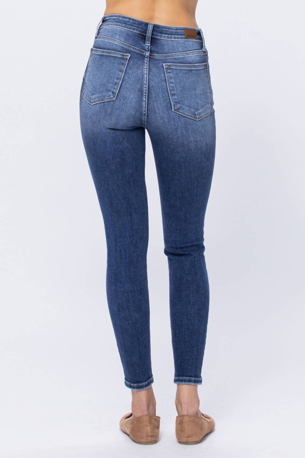 Judy Blue - High Rise Button Fly Skinny Jeans