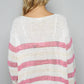 Pol - Stripe Lightweight Sweater Top