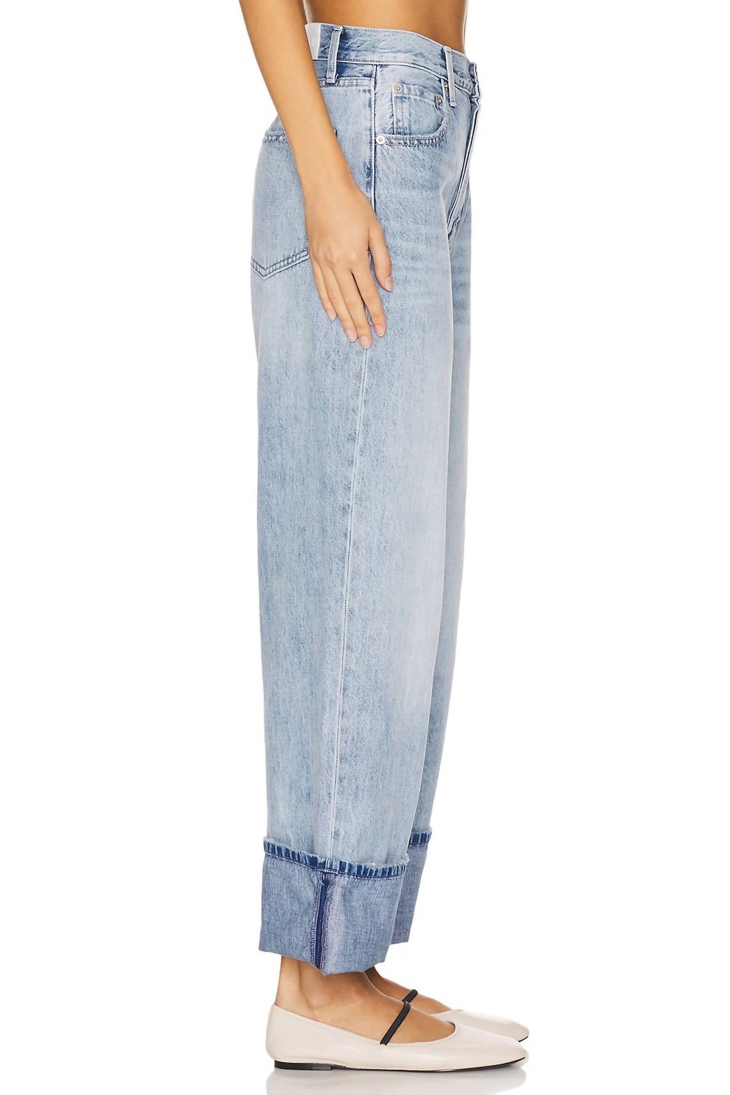 Pistola - Ryder High Rise Cuffed Straight Jeans