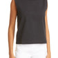 Club Monaco Cotton Muscle Tank in Black, Size Large