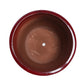 3 Pieces Ceramic Flowerpot Set, Bean Paste Red