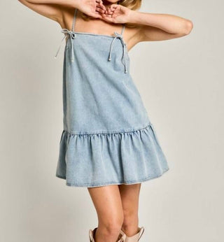 Ee:Some - Dreaming Of Denim Mini Dress