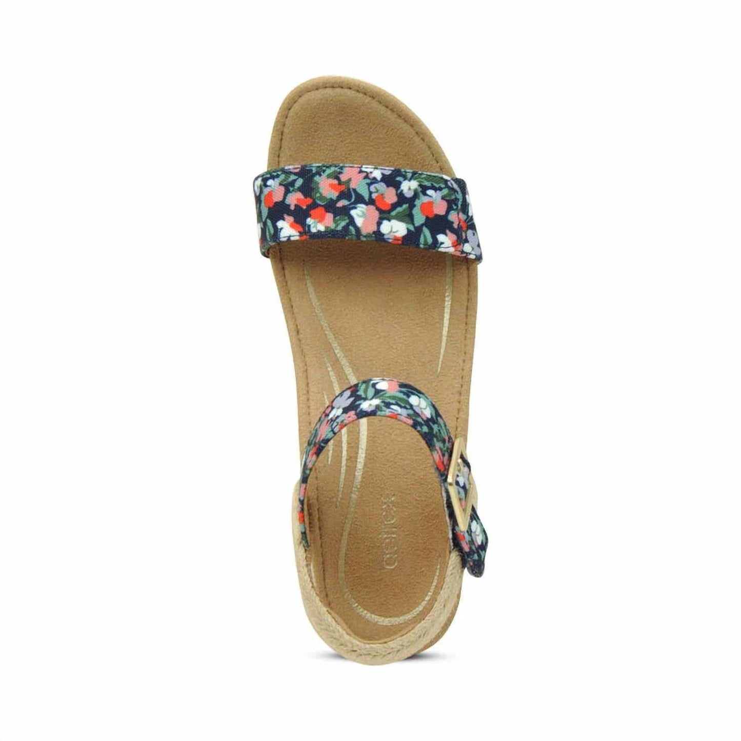 Aetrex - SYDNEY QUARTER STRAP ESPADRILLE WEDGE