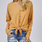 Bibi - Thermal Knit Tie Top