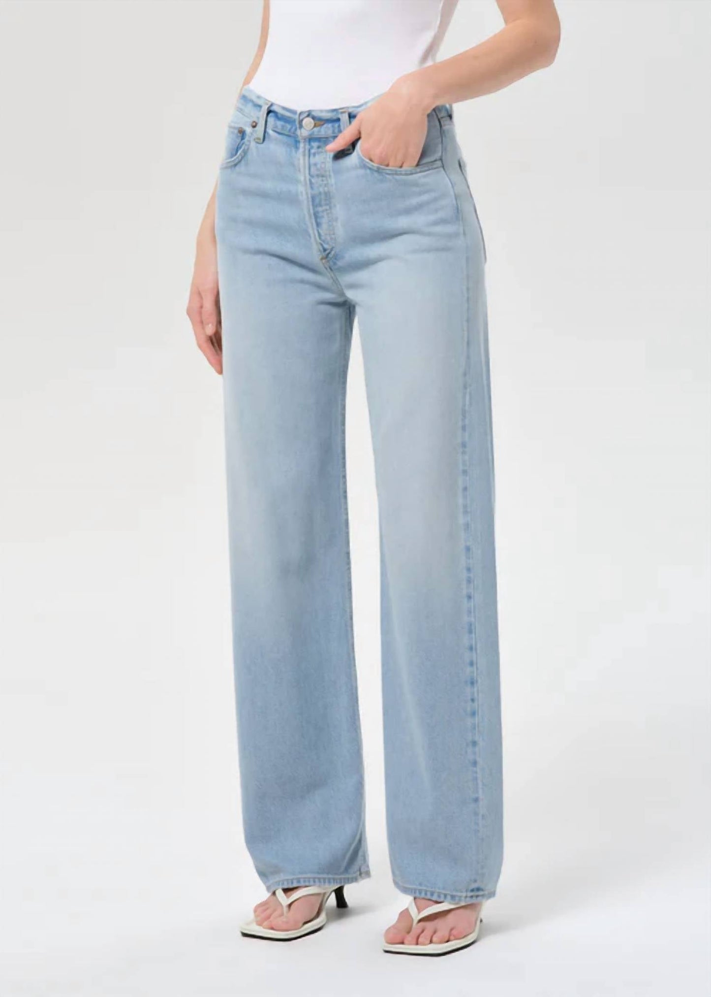 Agolde - Ren High Rise Wide Leg Jeans