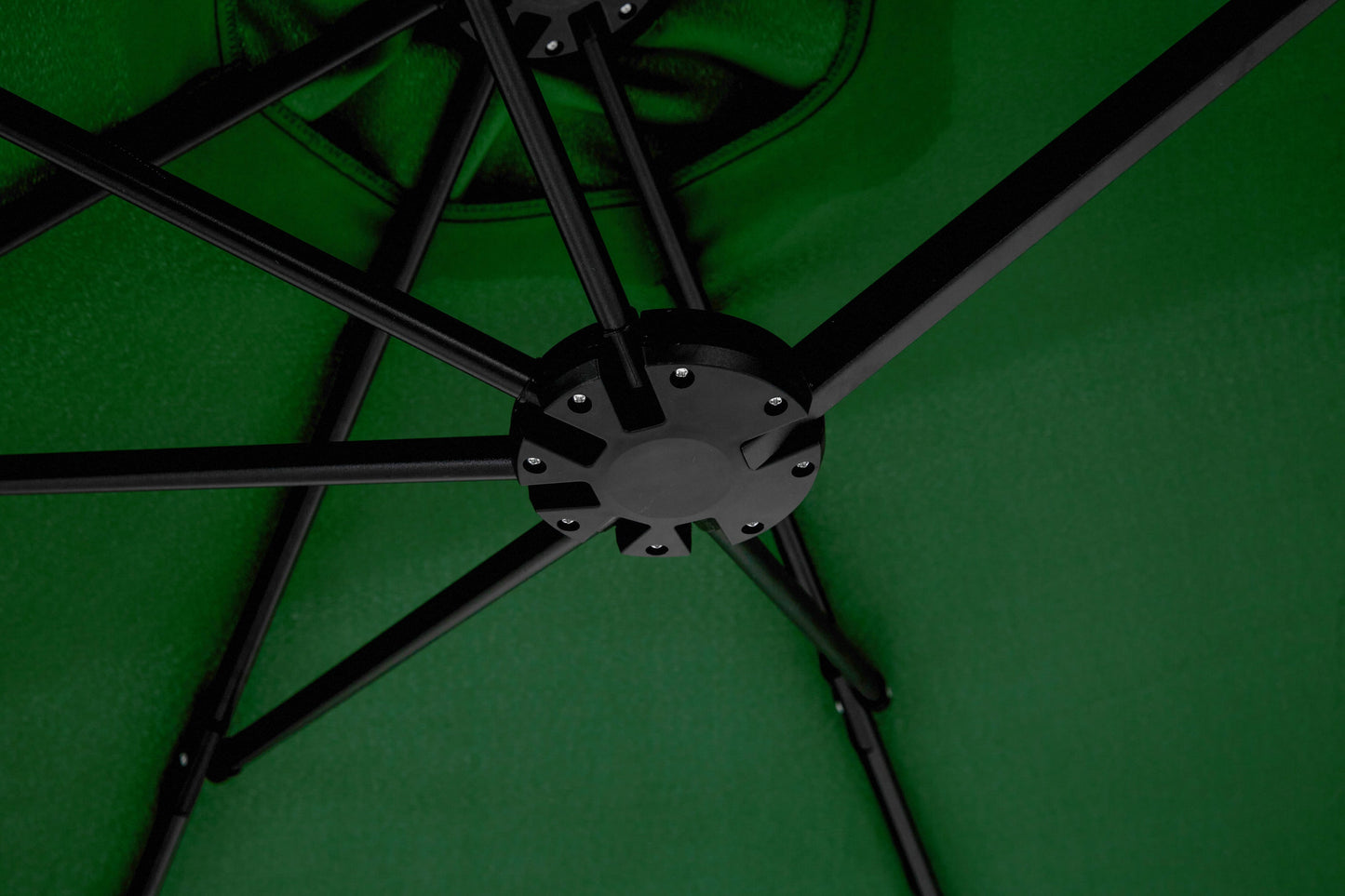 14.8 Ft Double Sided Outdoor Umbrella Rectangular Large with Crank (Dark Green)