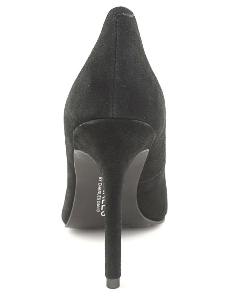 Charles David Pixie Suede Scarpin Clássico Bico Fino Preto Tamanho 7,5 Feminino