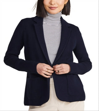 Blazer de malha Vineyard Vines azul-marinho, tamanho P