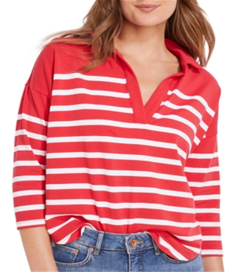 Camiseta Deluxe Listrada Vineyard Vines Tamanho Vermelho