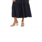 Vestido midi de coquetel Karen Kane feminino, azul, com ajuste evasê
