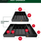 Silverware Drawer Organizer, Black (9 Slots)