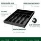 Basic Silverware Drawer Organizer, Black