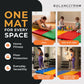 Tapete de ginástica dobrável multiuso BalanceFrom Fitness 120 x 48" para exercícios, multiuso