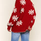 And The Why - Textured Snow Flakes Pullover Sweater