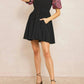 Entro - Embroidered Puff Sleeve Dress