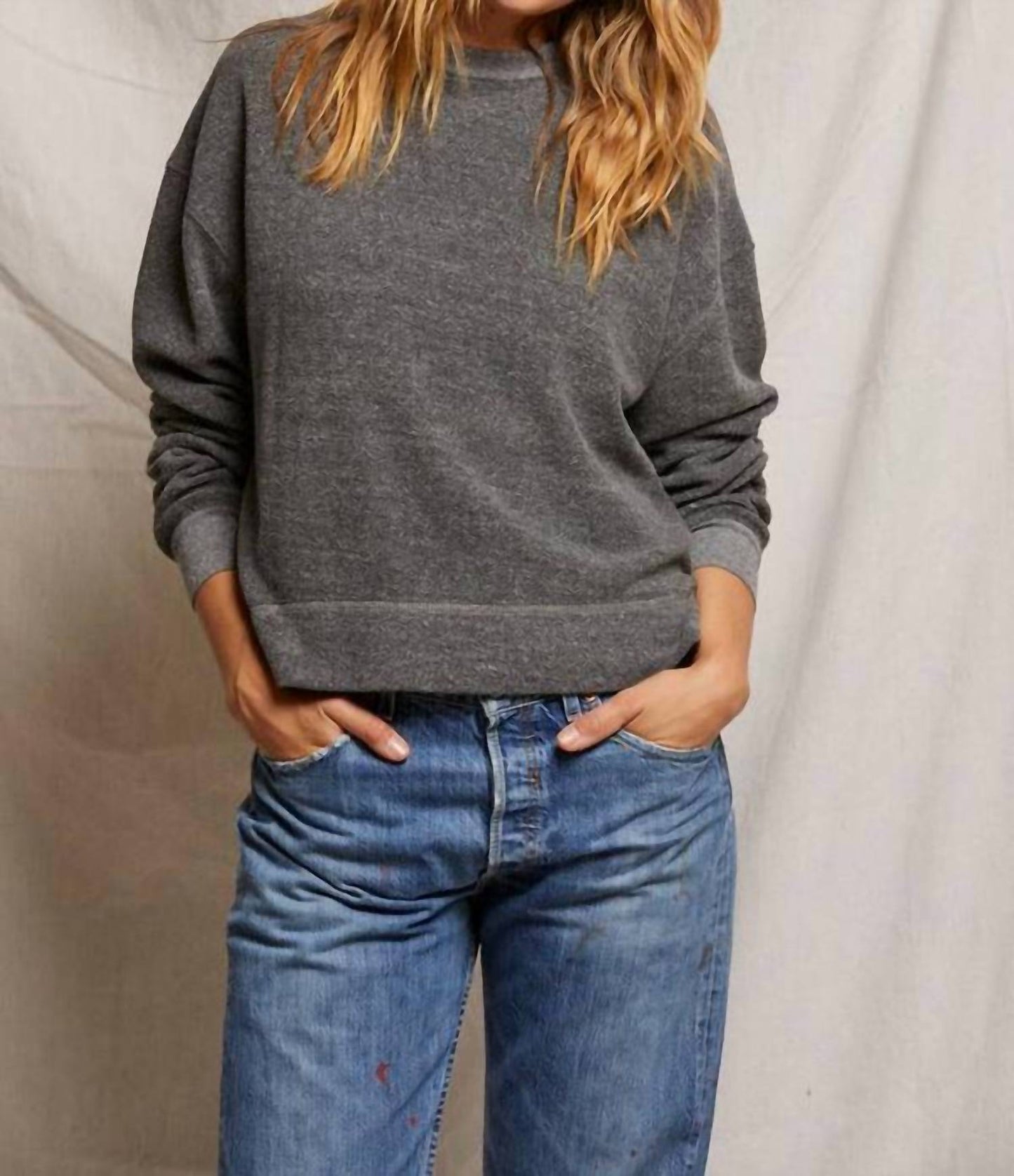 Perfectwhitetee - Women's Mayer Reverse Fleece Crewneck Sweatshirt