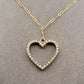 Love Love Tennis - Women's Diamonds Galore Heart Necklace