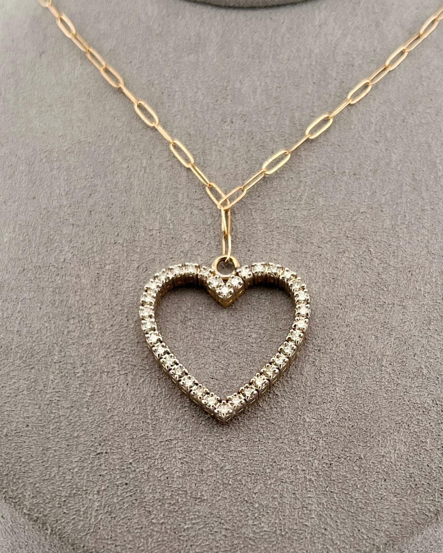 Love Love Tennis - Women's Diamonds Galore Heart Necklace