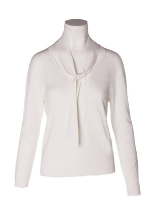 Elliott Lauren - Suéter feminino Marella com gola amarrada