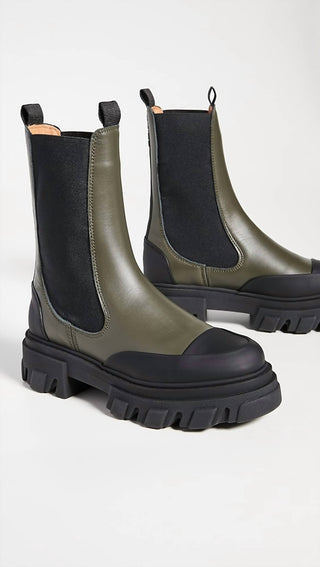 Ganni - Botas Chelsea Médias Femininas