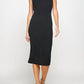 2 Hearts Apparel - Mock Neck Midi Dress