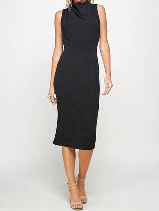 2 Hearts Apparel - Mock Neck Midi Dress