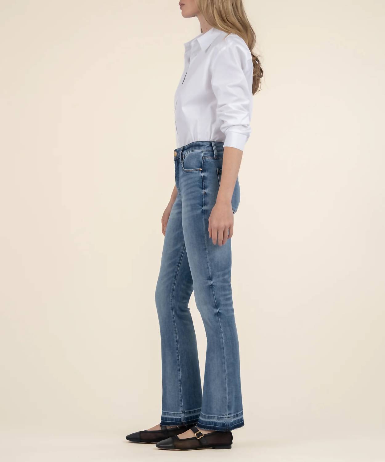 Kut From The Kloth - Stella High Rise Flare Released Hem Jeans