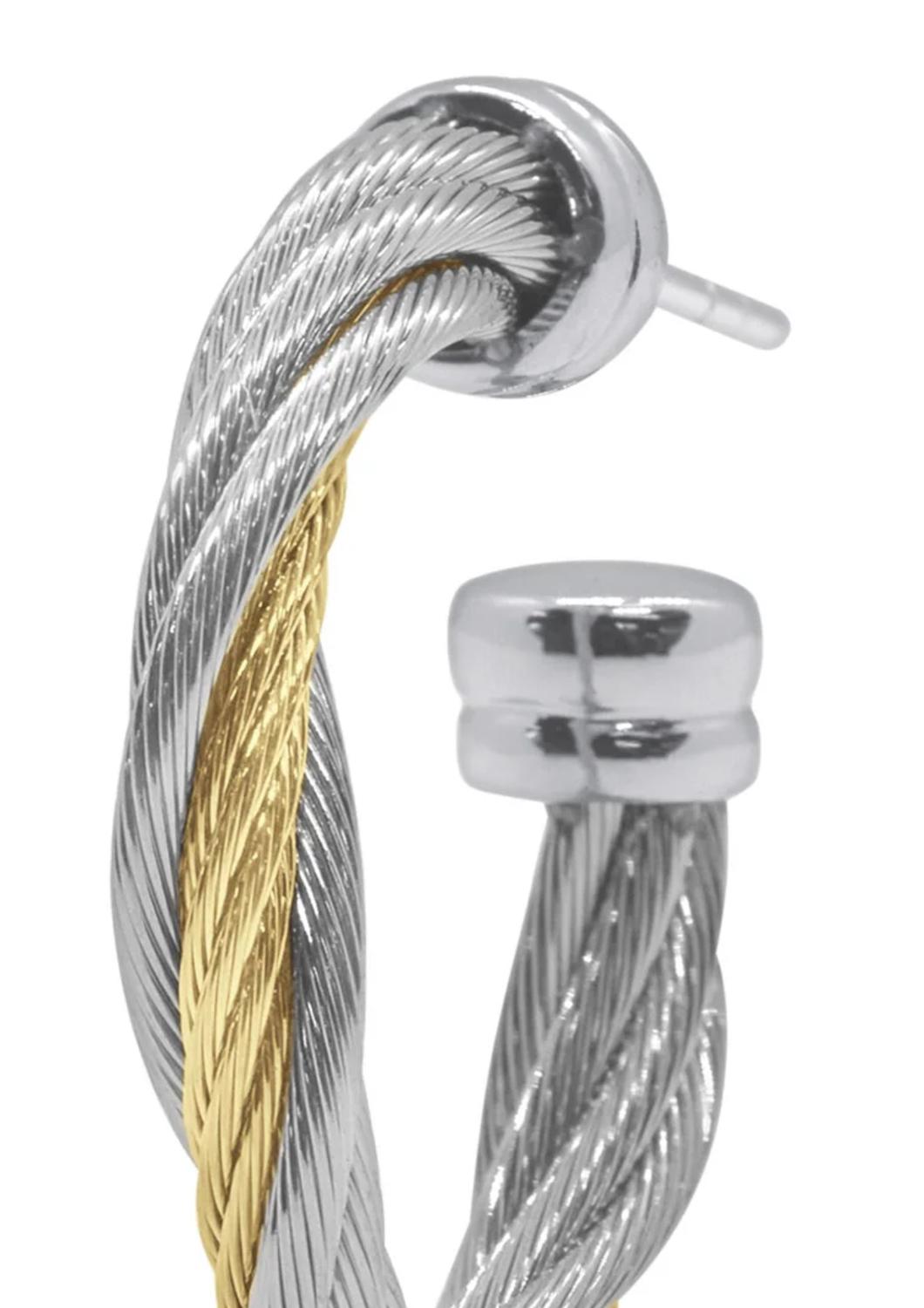 Alor - Petite Modern Twist 3/4" Hoop Earring