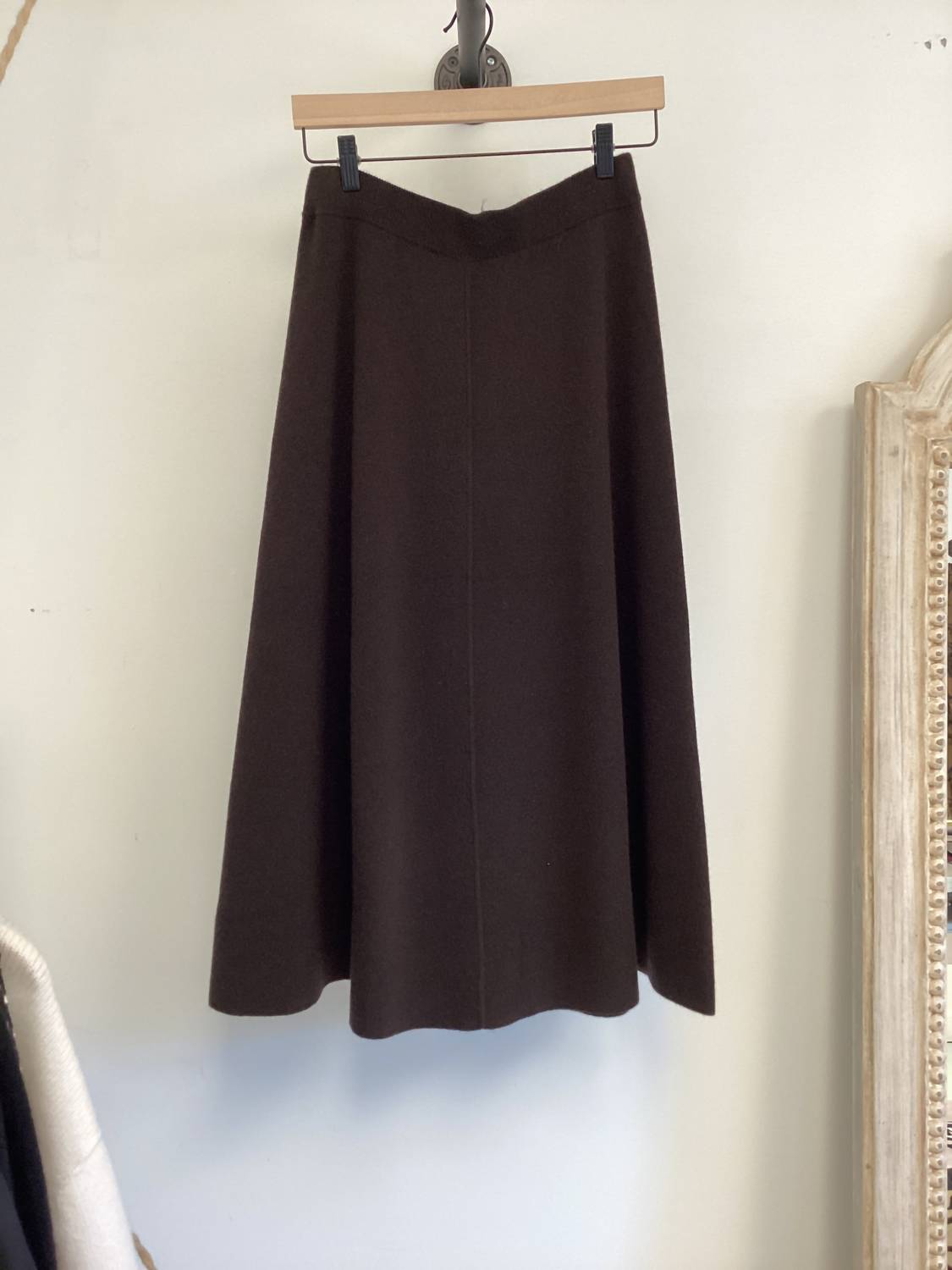 Allude - Midi Flare Knit Skirt