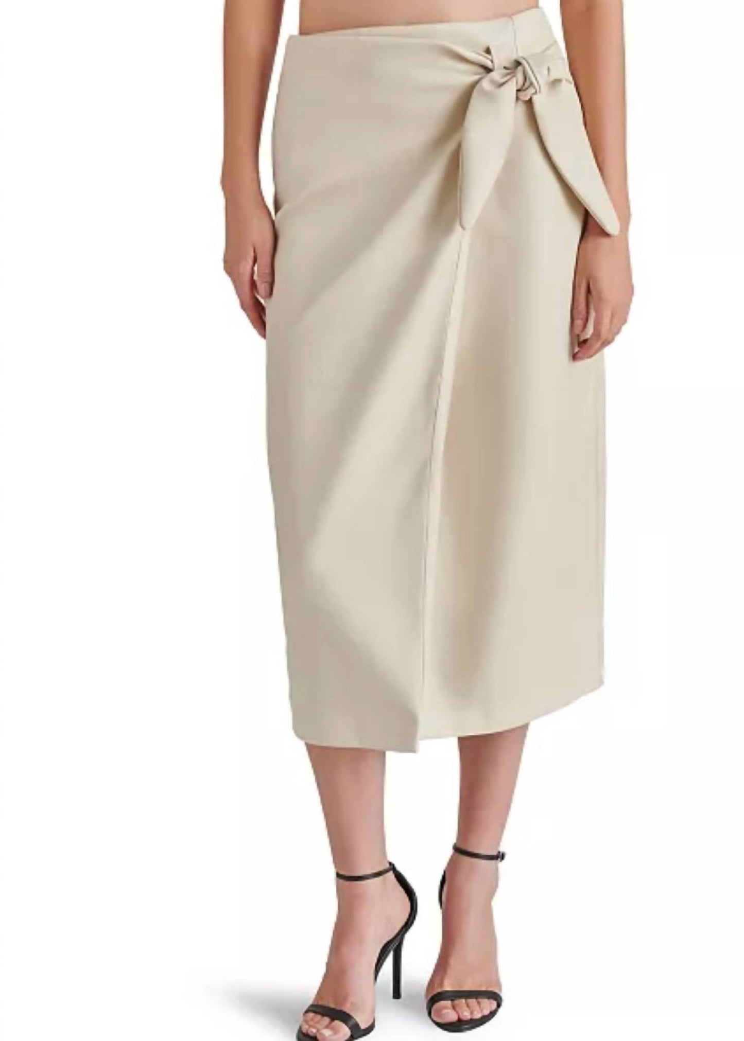 Steve Madden - Navia Faux Leather Midi Skirt