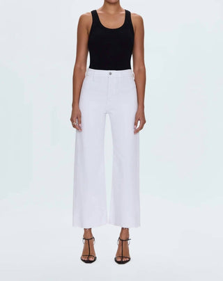 Pistola - Calça Jeans Curta Penny de Cintura Alta e Perna Larga