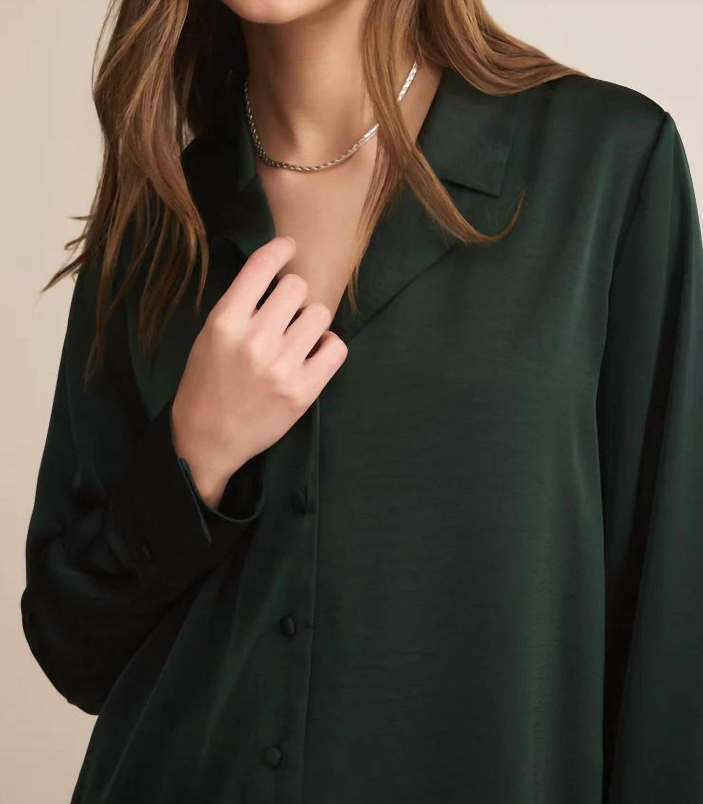 Z Supply - Ana Satin Button Up Shirt