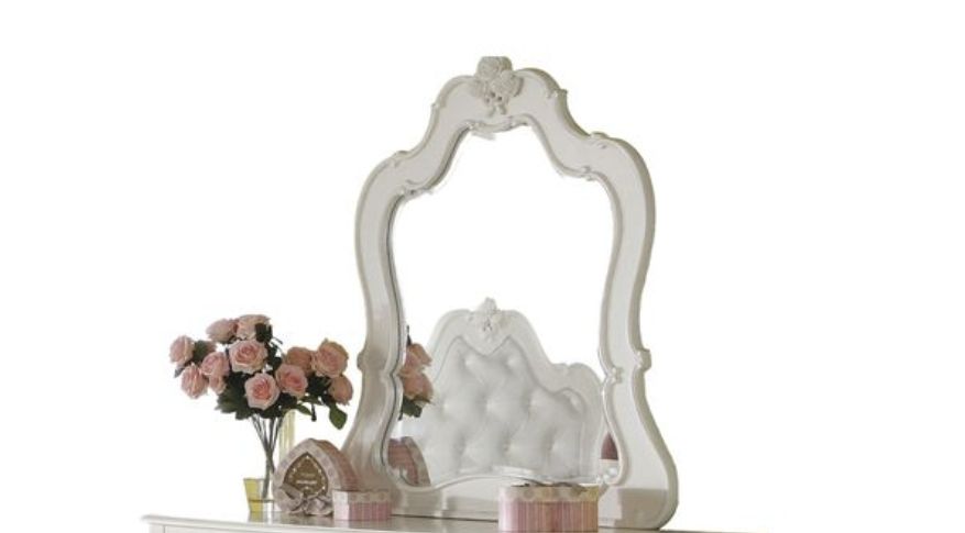 Edalene Mirror - Pearl White