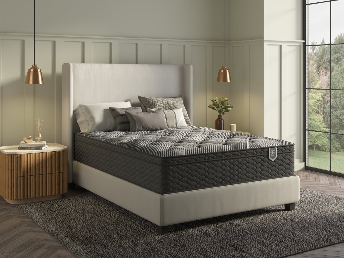 Restonic ComfortCare Hybrid Restful Nights Euro Top Plush Queen Mattress