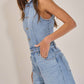 Bucketlist - Collared Wide Leg Jumpsuit