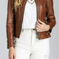 11 Uptown - Leather Jacket With Braid
