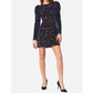 Adelyn Rae - Gale Velvet Sequins Puff Sleeve Mini Dress