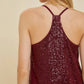 Be Cool - Sequin Racerback Tank