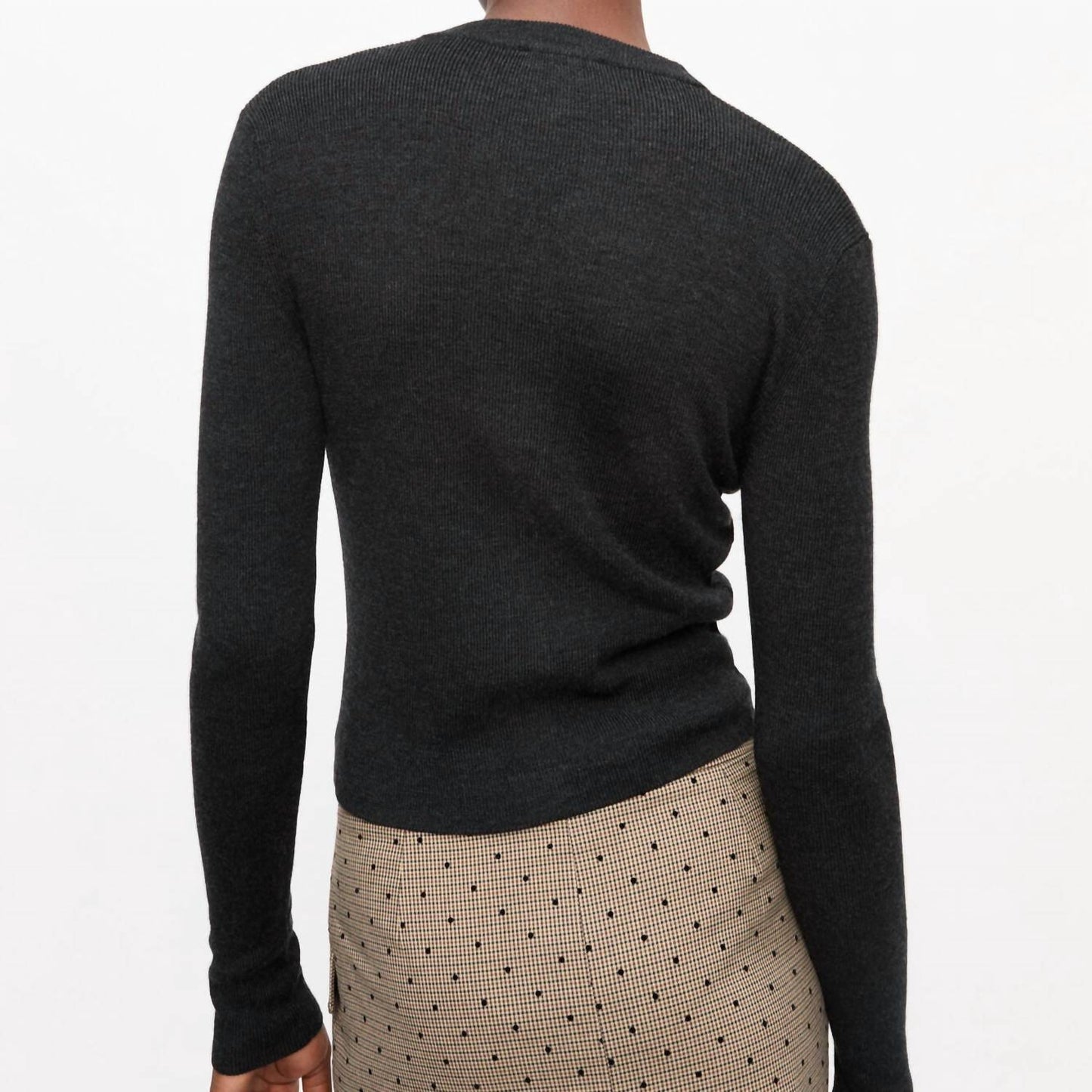 Ganni - Mini Ribbed Merino Cardigan