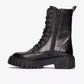 Clarks - Women's Page Lace Leather Lug Sole Side Zip Boots