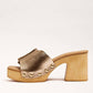 Sam Edelman - Women's Marcia Leather Slip On Block Heeled Sandals
