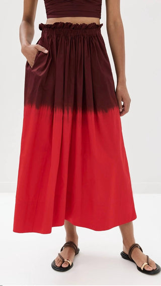 A.L.C. - Women's Gina Dip Dye Midi Skirt