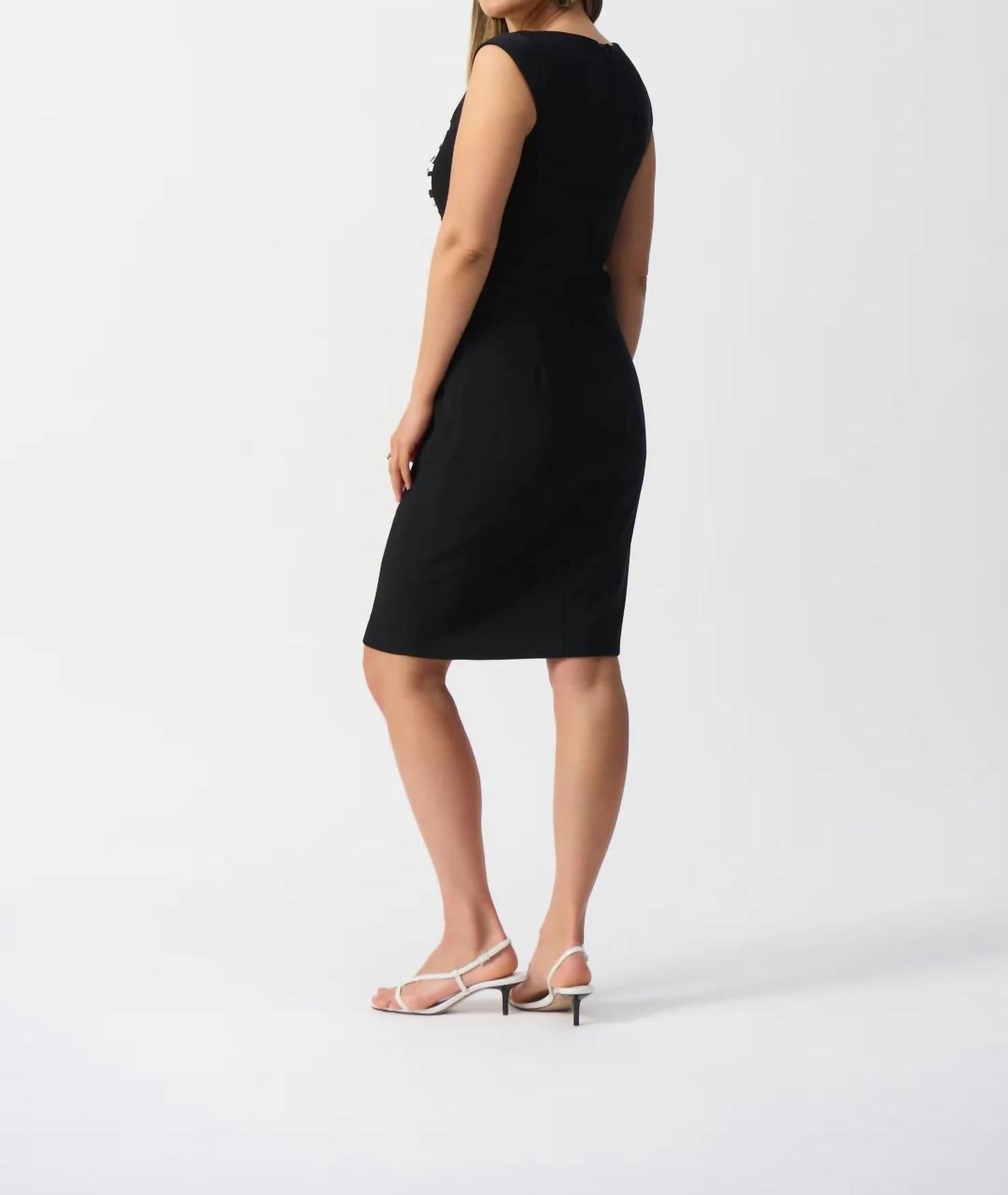 Joseph Ribkoff - Geometric Short Cap Sleeves Sheath Dress
