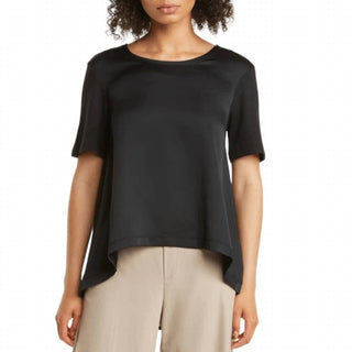 Nordstrom - Blusa de manga curta com estampa de mídia mista