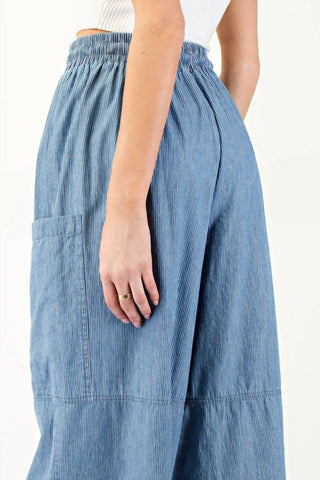 Ee:Some - Harper Stone Washed Straight Leg Pants