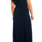 Alex Evenings - Matte Jersey Pleated Embellished Side Detail Long Gown